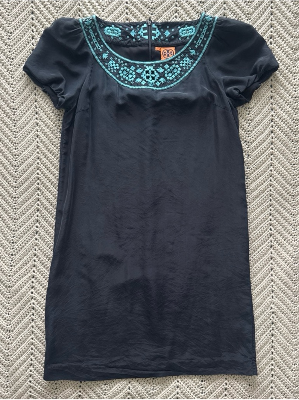 Embroidered Tory Burch Size 6 Dress